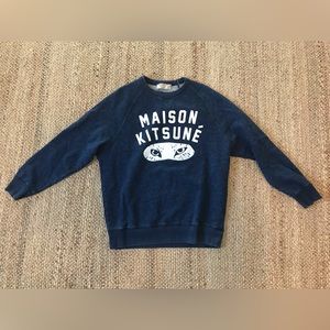 MAISON KITSUNE blue pullover